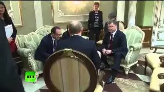 Putin, Poroshenko handshake, Minsk talks behind the scenes