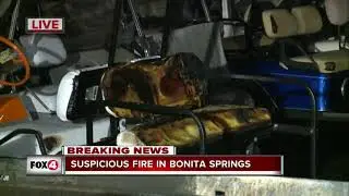 Golf carts catch fire in Bonita Springs