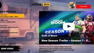 Season 11 news. Gods of boom