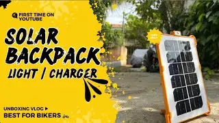 Solar Backpack 🎒 Charger 🔌 for camping 🏕️ lights 🔦& phone 📱| The only review on YouTube rare product