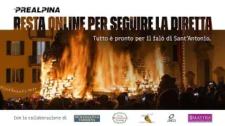 Il falò di Sant'Antonio 2026 a Varese in diretta
