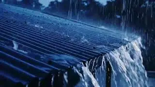 ASMR Night Rain on Zinc Roof | Heavy Rain Sounds for Deep Sleep, Relaxation and Calm 0054