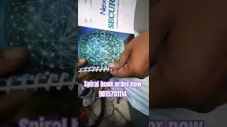 #contact Spiral book printing machine  9015701114