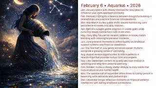 February 6 Birthday Horoscope 2026 | Aquarius Astrology Forecast