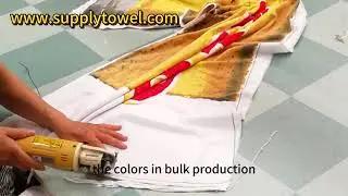 100% cotton reactive printed shaped beach towel manufacturer