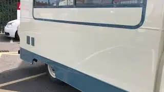 Morris camper van custom made exhaust.