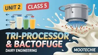 Unit 2 | Class 5 | Tri-Processor & Bactofuge in Dairy Engineering | MooTechie