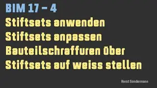 Archicad BIM 17-4 Stiftsets (Stifte und Farben)