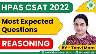FREE HPAS CSAT MCQ Course | Day - 11 | Reasoning | Most Important MCQs