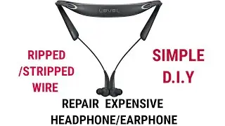 HOW TO REPAIR  STRIPPED/RIPPED HEADPHONES |Samsung - LEVEL U PRO WIRELESS HEADSET!! EASY FIX