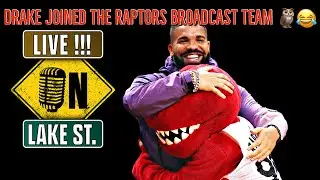 Drake joined the broadcast at tonight&rsquo;s Raptors game 😂