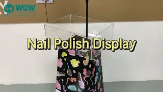WOW Display | Custom Nail Polish Display Bin with Wheels