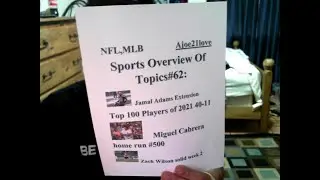 Sports Overview Of Topics#62: Zach Wilson.Teddy Bridgewater among winners of NFL preseason week 2
