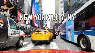 Manhattan NYC Day Drive in 4K