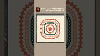 How to make pattern brush in Adobe Illustrator | Adobe Illustrator Tutorials