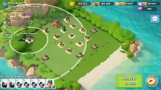 Boom Beach - (HQ 22) Destroy SHOCKING Enemy Base with Heavy Zooka