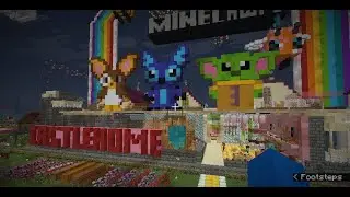Minecraft into the forever world: hotel & cinema builds full tour