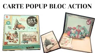 CARTE POPUP HYPER FACILE DEBUTANTE #action #scrap #tuto #popup