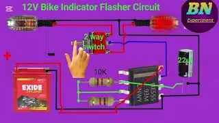bike indicator flasher circuit diagram | bike indicator wiring