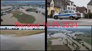 Powódź Bierawa 16.09.2024 Wielka woda Przelanie rzeki Odra Ewakuacja Kędzierzyn Koźle