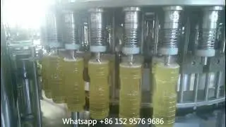 China factory rotary type vegetable oil filling capping machine