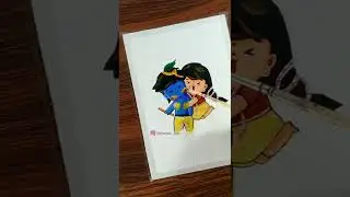 How to draw holi festival drawing : easy watercolor drawing for beginners #shorts