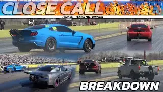 Mustang, GTR, Supra GR & Chevy Luv Close Call and BreakDown Drag Racing @ TX2K25 Texas Motorplex