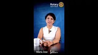 Women in rotary presenting Maria Jose