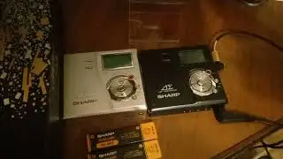 MDLP рекордер SHARP Auvi 1-BIT TECHNOLOGY MD-DR77 Silver & Black Обзор минидисковых рекордеров 2004г