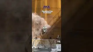 Automatic Sandblasting - AKA Robotics Swing Arm Magnetic Crawler Robot
