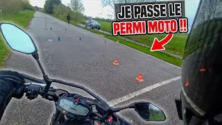 J'AI FILM&Eacute; LE PERMIS MOTO A2 !