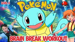 Pokemon Squirtle Adventure | Kids Brain Break, Movement Exercises & PE Games