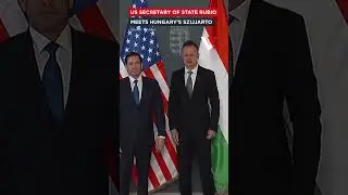 US Secretary Of State Rubio Meets Hungarian Foreign Minister Peter Szijjarto in Budapest | VERTEX