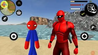 Spider Stickman Rope Hero Vs Spider Ninja Superhero Simulator - Android Gameplay FHD
