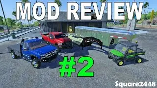 Farming Simulator 19 Mod Review #2 JD Gator | Chevy Flatbed | Ram 3500 | Trailers & Sheds