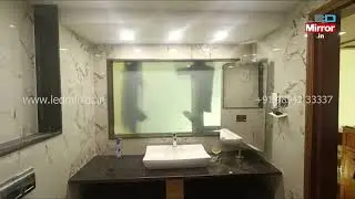 smart flim bathroom | smart film for hotel | light mirror | led mirror