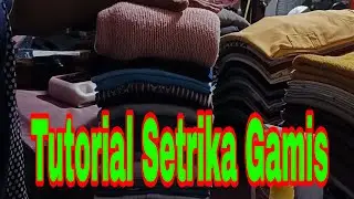 Tutorial Setrika Gamis Katun #tipslaundry #tutorialsetrika