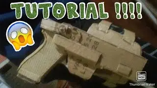 Como fazer um coldre de perna para a Glock de (papelão)