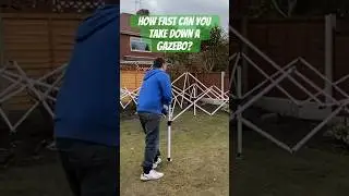 The gazebo take down race, GO! #gazebo #camping