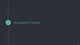 Escalation Matrix