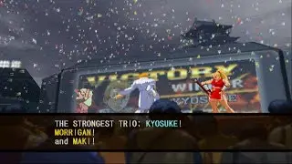 Capcom vs. SNK 2: Mark of the Millennium 2001 - Kyosuke/Morrigan/Maki - Arcade Mode Playthrough