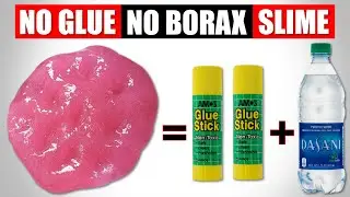 HOW TO MAKE SLIME WITH GLUE STICK AND WATER ONLY NO MICROWAVE/HOW TO MAKE GLUE STICK SLIME AT HOME