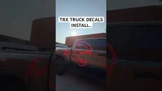 Custom TRX Truck Decals Install.. #carwrap #truck #decals #wrap #vinyl #install #transformation #car