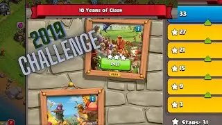 2019 challenge coc | 2019 challenge | clash of clans 10th anniversary challenge| 3star all challenge