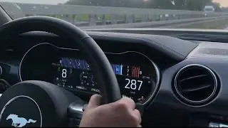 Ford Mustang Mach 1 (Top Speed) doing 287 kmh / 178 mph on the German Autobahn. No Speed Limit.