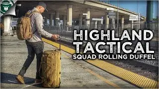 Highland Tactical Squad Rolling Duffel Bag: Tactical Luggage Rolling Duffle