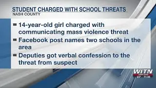 14-year-old student charged after social media post threatens two Nash County schools