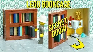 Как сделать потайную дверь для книжного шкафа из Lego