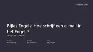 Hoe schrijf je een e-mail in het Engels? Nederlandse uitleg.