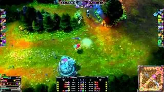 Ziggs 1v4 Quadrakill URF mode